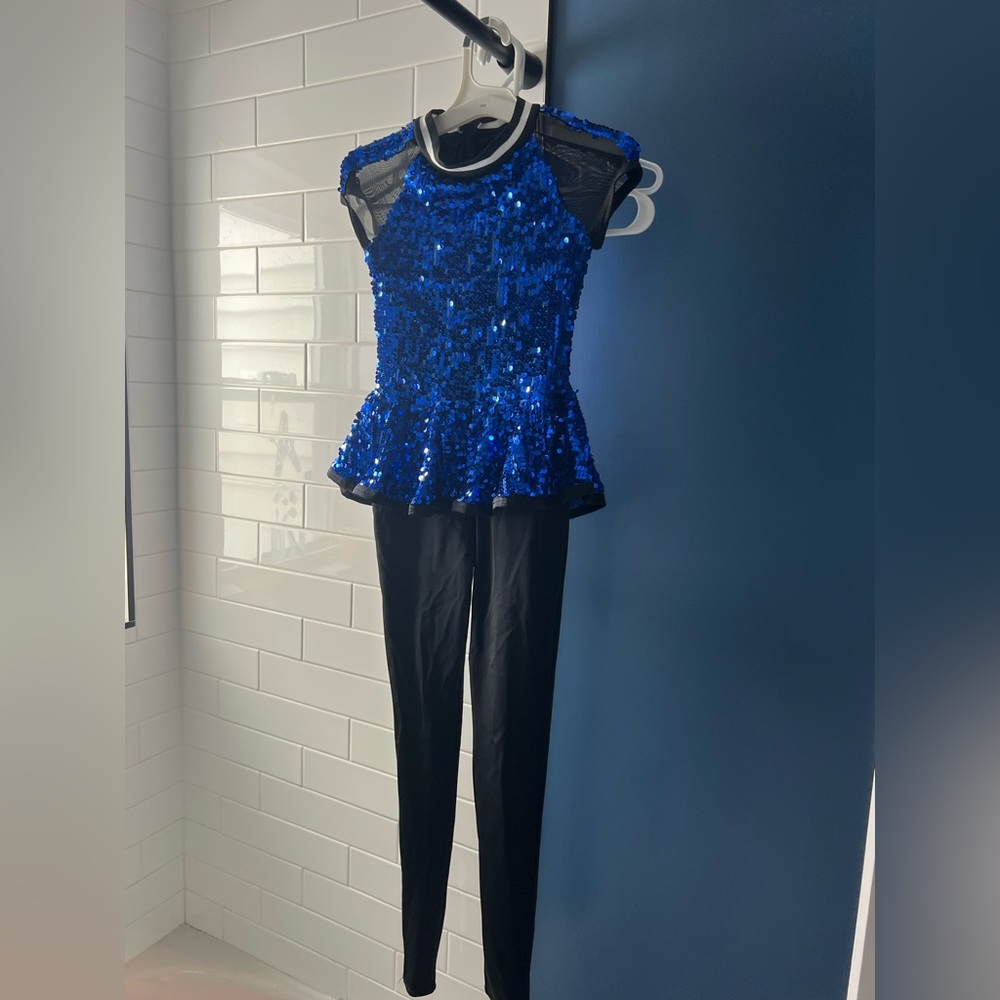 Weissman Blue Sequin Dancewear